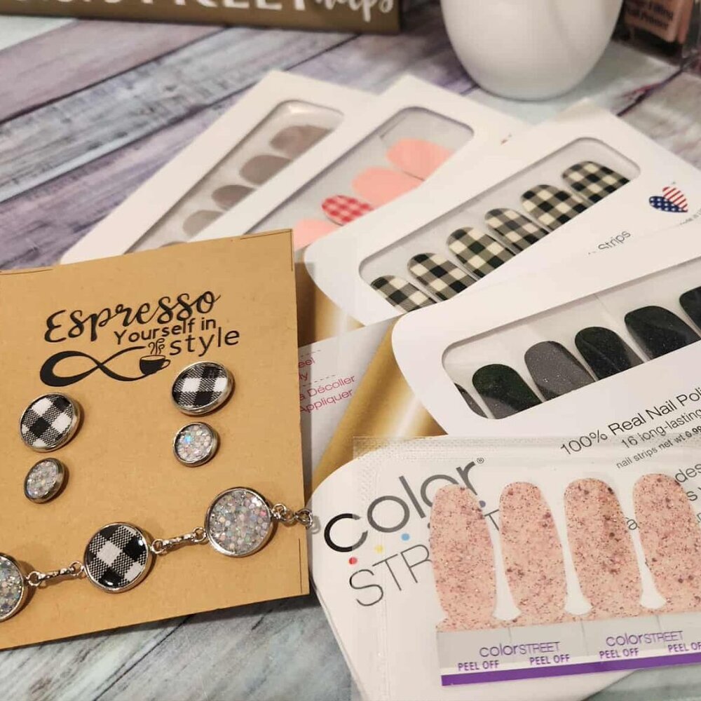 Retired Color Street- Pink and Black Bundle
